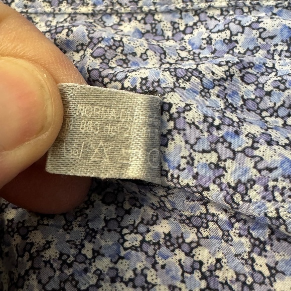 St. Croix Men's Long Sleeve Bluish-Purple Allover Patterned Button Up Shirt M - Picture 6 of 11